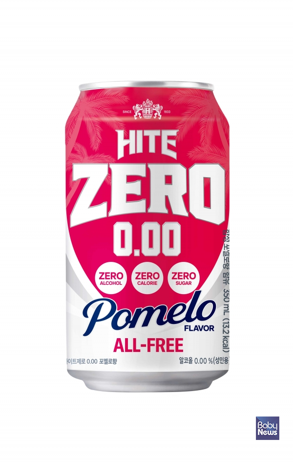 하이트진로음료 '하이트제로0.00 포멜로'. ⓒ하이트진로음료