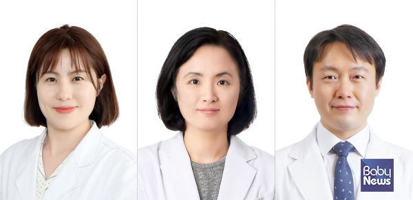 경희대병원 피부과 안혜진, 감염면역내과 이미숙, 소화기내과 김정욱 교수(좌측부터).&nbsp;ⓒ경희대병원&nbsp;