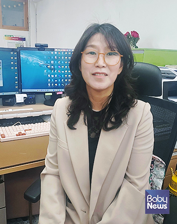 동진초등학교 박정하 교육복지사. ⓒ초록우산