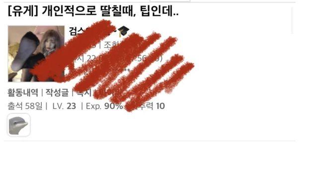 자기위로할때 팁을 주는 루리웹 유저