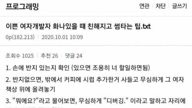 여자개발자 썸타는 팁.jpg.jpg