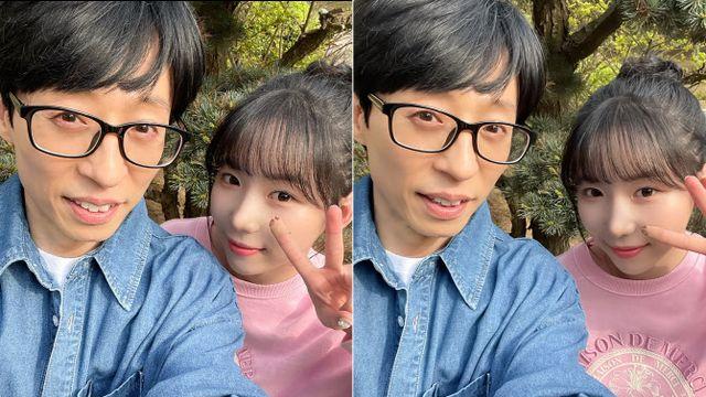 클라씨 혜주, 국민 MC 유재석과 투샷… 너무 즐거워