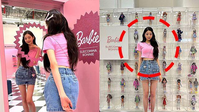 “만지면 큰일 나요” 장원영 똑 닮은 인형인 줄 알았는데…진짜 장원영이네