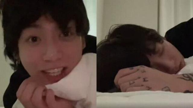 BTS 정국, 라이브 방송 중 잠들어…670만명 시청자들 당황