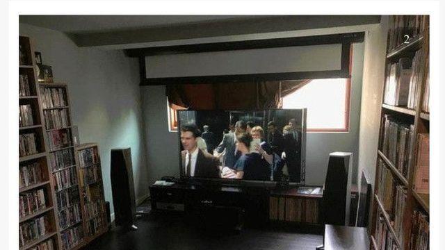 봉준호 감독 홈시어터 인증샷