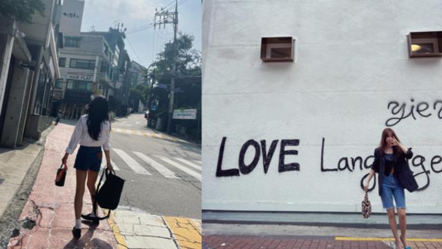 윤은혜 VS 김세정, 각선미 뽐내는 청반바지 스타일링