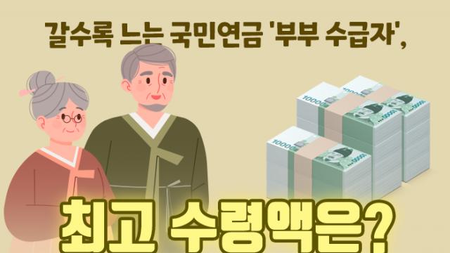 갈수록 느는 국민연금 부부 수급자, 최고 수령액은