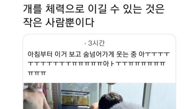 댕댕이의 체력을 따라갈수 있는 유일한 생명체