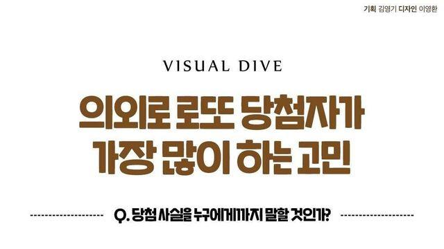 의외로 로또 당첨자가 가장 많이 하는 고민..