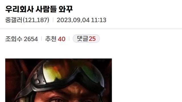 회사 사람들 얼굴 이렇게 생겼다는 좆소기업 디시인…