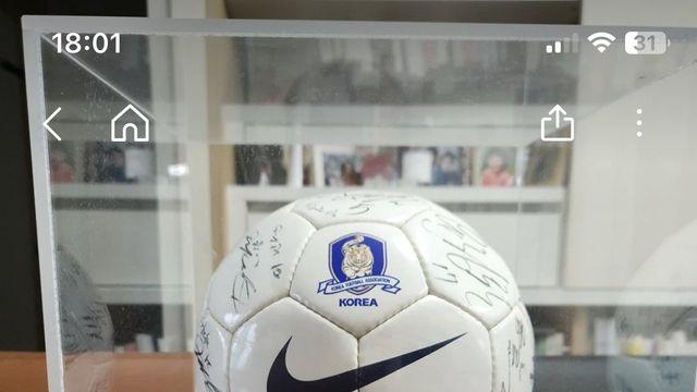 당근에 올라온 1억원부터 시작 2002년 월드컵 대표팀 친필사인 축구공..