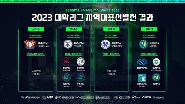 ‘2023 이스포츠 대학리그’, 지역별 대표 선발전 진행
