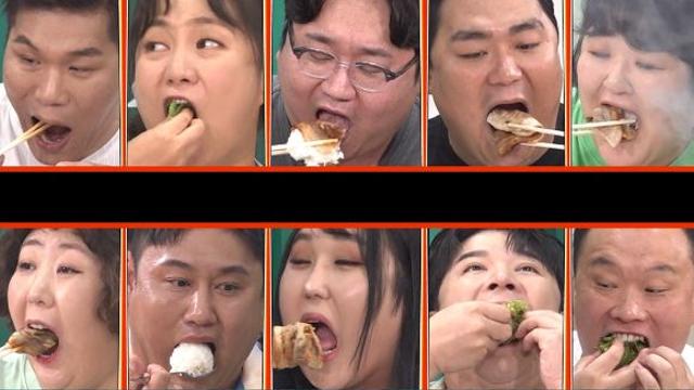 오늘첫방 먹찌빠 몸무게 총합 1.2톤 덩치들, 역대급 고기 먹방