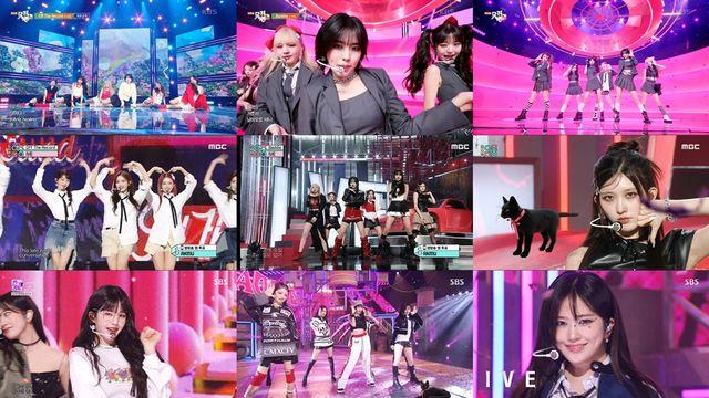 아이브, 지상파 3사 음악방송 컴백 완료 무대 위 매력적인 빌런 변신