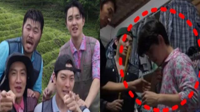 패션 센스가 남다르네EXO 도경수디오, 꽃무늬 작업복으로 찰떡 소화
