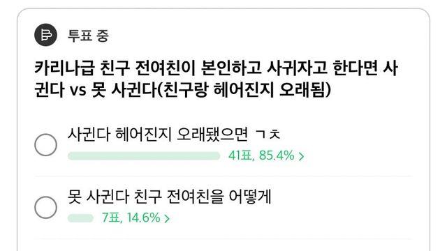 친구 전여친 사귀기 가능 vs 불가 레전드 종결