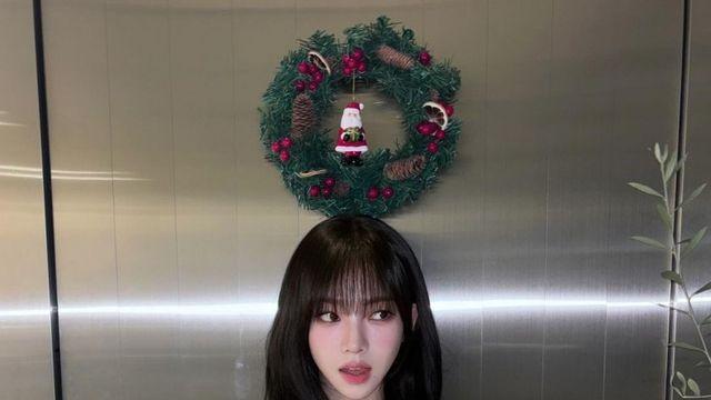 크리스마스 느낌 나는 카리나 인스타??!
