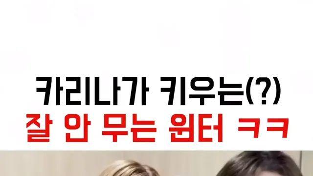카리나가 키우는 잘 안무는 댕댕이 김민정ㅋㅋ(에스파)