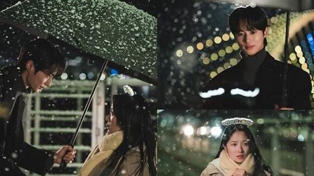 '선재 업고 튀어' 변우석·김혜윤, 함박눈 속 조우…인연 시작