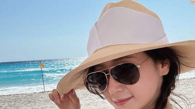 '안정환♥' 이혜원, 칸쿤서 뽐낸 러블리 소녀 비주얼