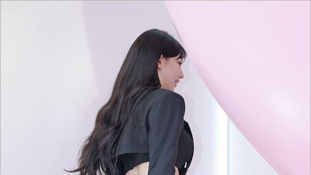 [MD포토] 에스파 카리나 '짧지만 즐거운 팬과의 만남'