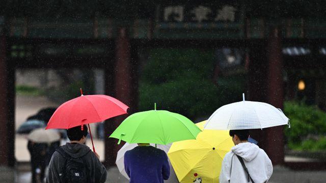 [포토] '우산 신호등'