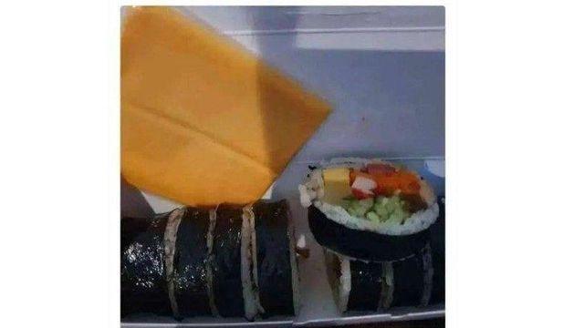 치즈김밥 주문하고 놀란 이유		…