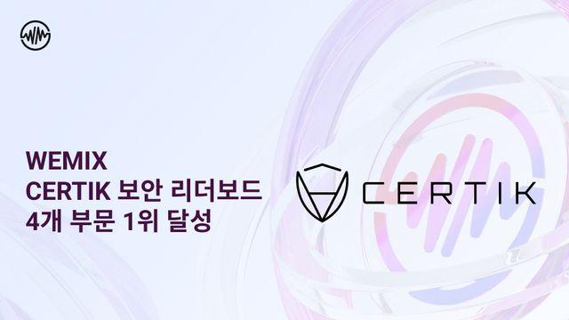 위믹스, 글로벌 무대서 보안성·신뢰도 입증했다…서틱 '4관왕'