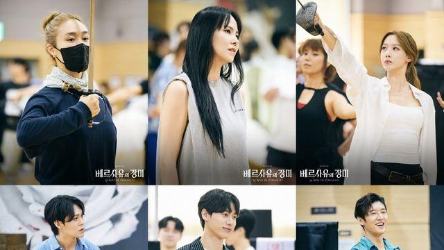 뮤지컬 ‘베르사유의 장미’, 연습실 사진 공개…옥주현·김지우·정유지 → 이해준·김성식·고은성  ‘압도적인 몰입도’