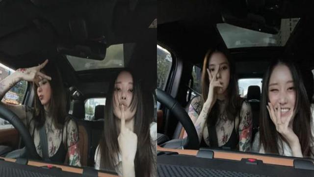 '이슈 메이커' 한소희X전종서 투샷...상반신 꽉 채운 타투, 안전벨트 미착용에 모두 '경악'