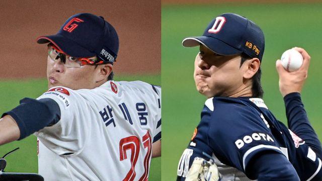 KBO 역사 첫 '피치컴 착용' 선발 격돌 열릴까…롯데 박세웅·두산 곽빈 모두 호의적 [울산 현장]