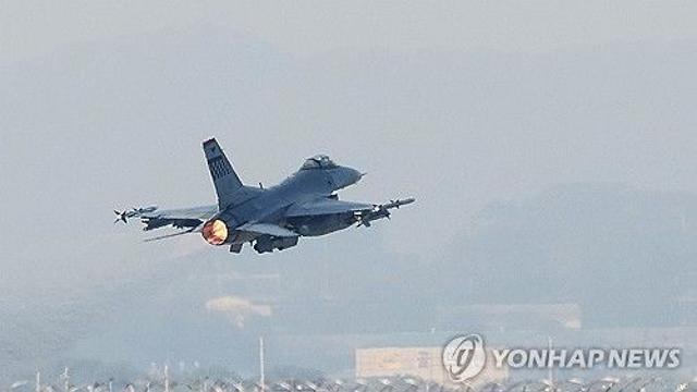 주한 미7공군, 오산에 F-16 31대 배치…'슈퍼 비행대대' 시험