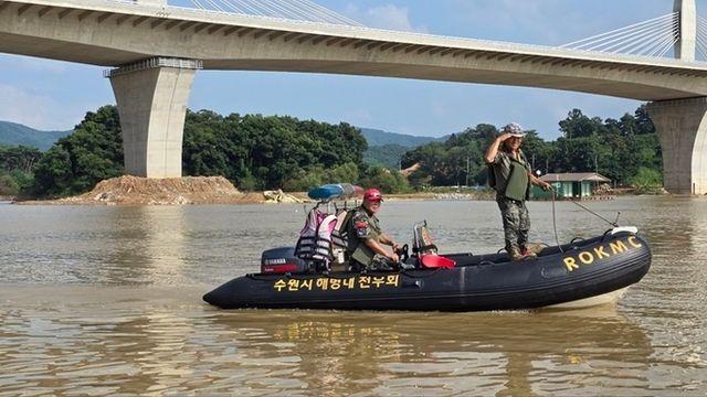 수원시해병대전우회, 고삼저수지서 인명구조 활동