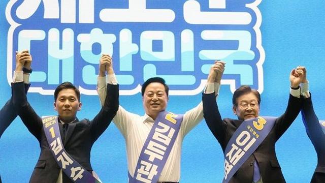 이재명, 민주 당대표 제주 경선서 82% 압승…김두관 15%