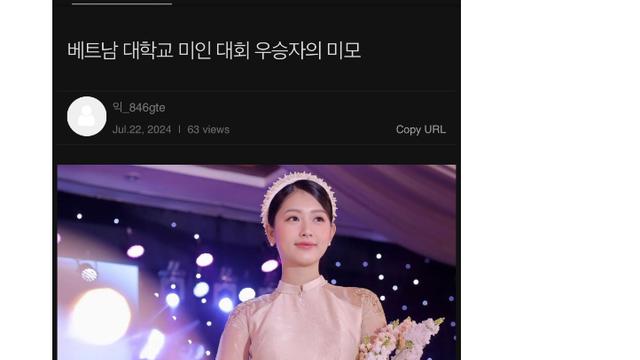 방금 올라왔던 베트남 미인 대회 저격의 저격