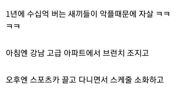 연예인들 악플로 죽는게 이해안되는 이유:)