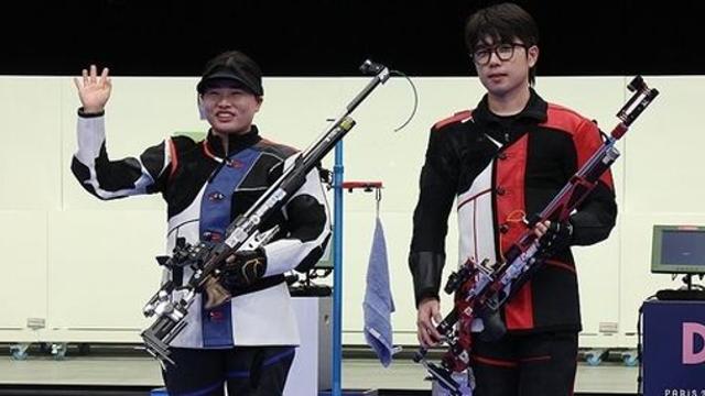 [1보] 박하준-금지현 공기소총 10ｍ 혼성 銀…파리올림픽 한국 첫 메달