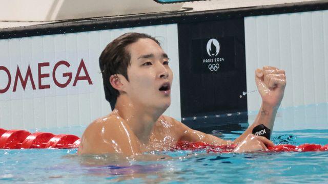 [파리 2024] 김우민, 박태환 이후 12년만 올림픽 메달