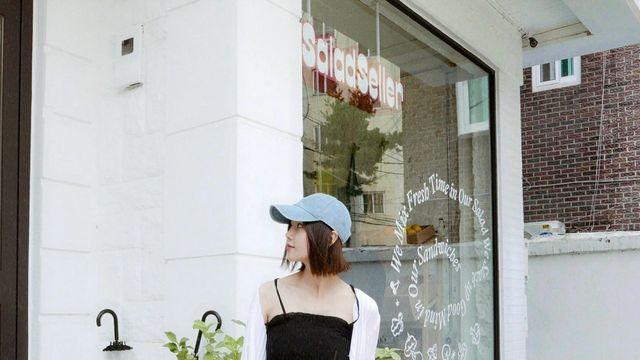 쇄골미녀 남규리, 무심한듯 스타일리시한 썸머 블랙앤화이트룩