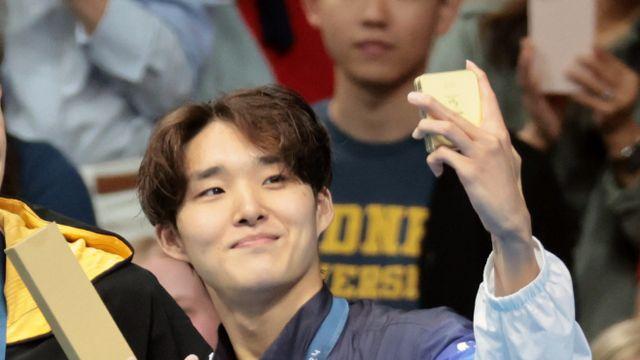 [파리 2024] '1번 레인의 기적' 김우민, 800m 계영도 준비 끝