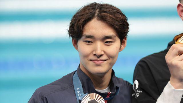 감격의 눈물 흘린 김우민 