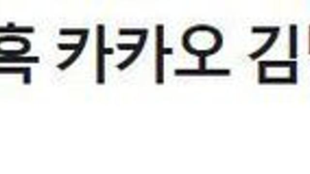카카오 대표 김범수 구속영장 청구