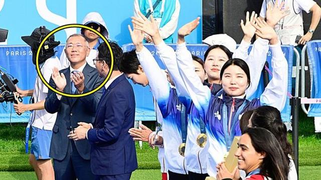 “축구협회도 맡아주세요” 양궁 금메달 시상식에 깜짝 등장한 '이 사람', 반응 폭발했다