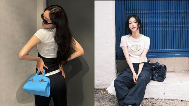 손나은ㆍ최희진, 블랙앤화이트로 완성한 세련된 일상 패션