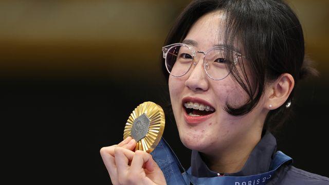 수행평가 하다 총 잡은 양지인…올림픽 시상대 제일 위에 섰다 [2024 파리]