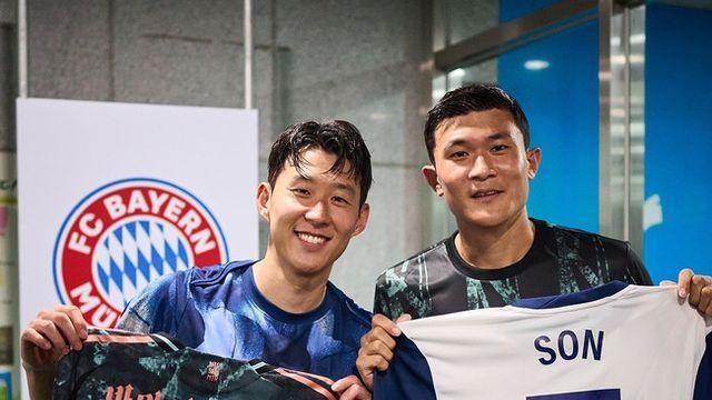 ‘한국 대표 월클’ 손흥민-김민재, 첫 번째 맞대결 후 담소→기념비적인 ‘유니폼 교환’