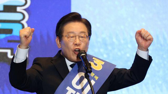 이재명, 전북 경선 압승…권리당원 득표율 84.79%