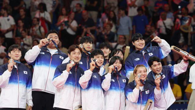 [파리 2024] 韓유도, 혼성 단체전서 동메달 유종의 미