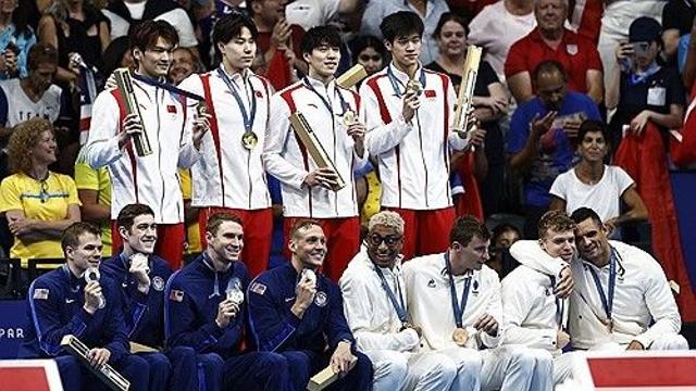 [올림픽] 중국 남자 혼계영 400ｍ 금메달…미국 11연패 저지 이변(종합)