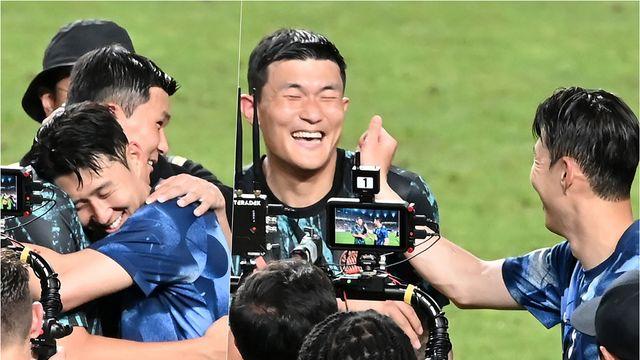 “형 다 찍히고 있어요!” 손흥민-김민재 ‘주먹질 부르는 장난도 OK! 이것이 대표팀 브로맨스’